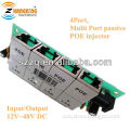 open frame IP camera and phone 4 ports passive poe injector ZCPOEP004